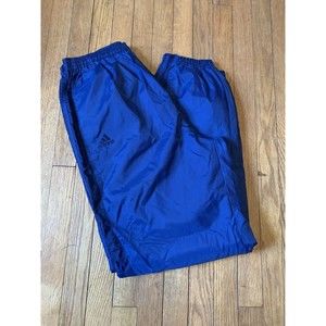 Vintage Adidas Team Navy Blue Windbreaker Track Pants, Joggers, Lined, Large